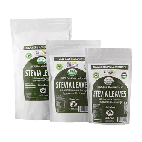 Stevia Leaves, Organic Low bitterness stevia