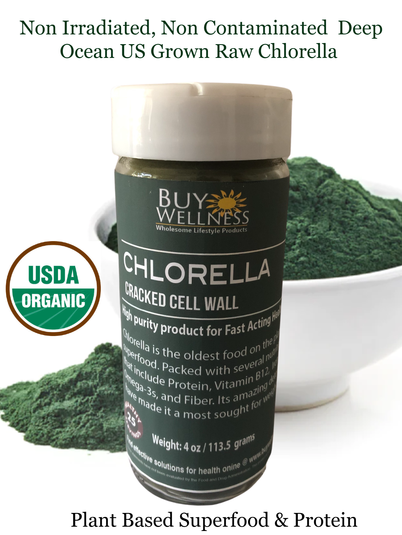 Buy Wellness Chlorella Powder glamour product shots