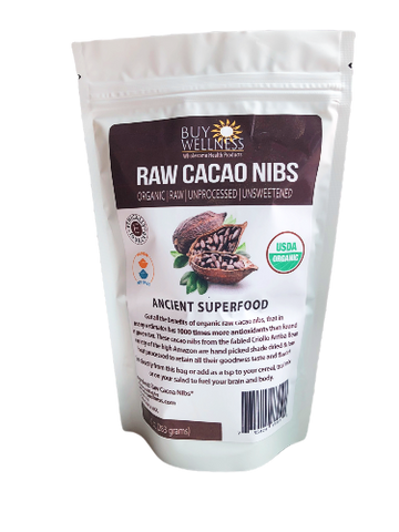 Buy Wellness Organic Cacao Nibs 10oz bag