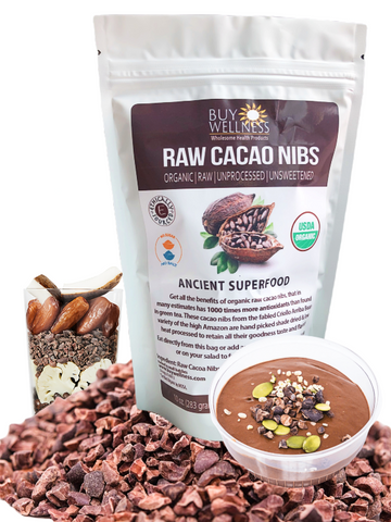Buy Wellness Organic Cacao Nibs 10oz bag