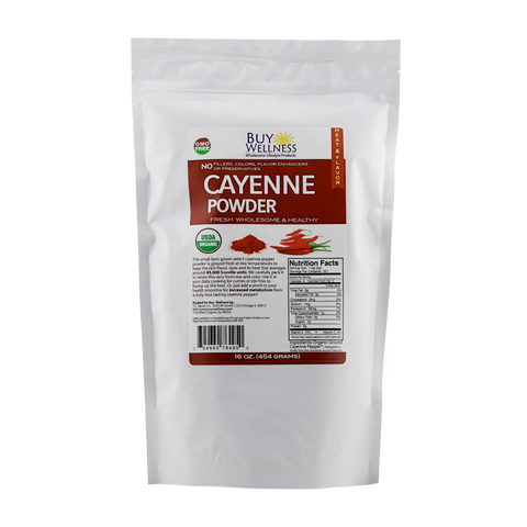 Buy Wellness Organic Cayenne Powder bag