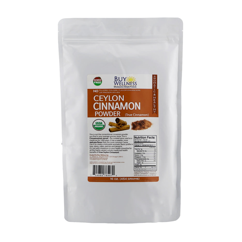 Buy Wellness Organic Ceylon Cinnamon Powder bag