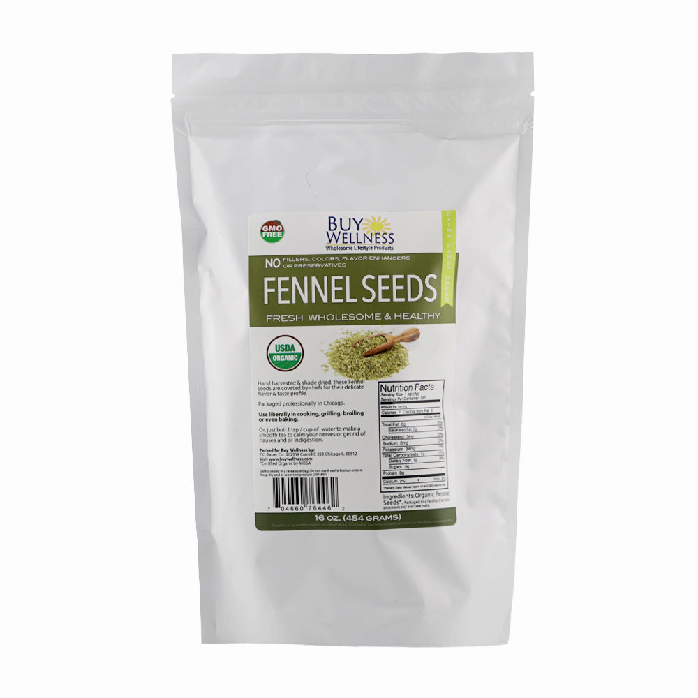 Buy Wellness Organic Fennel Seeds bag