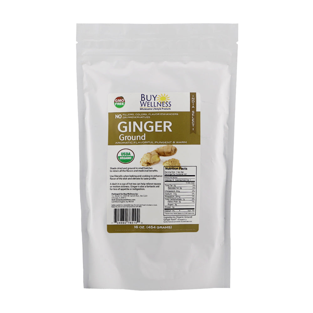 Buy Wellness Organic Ground Ginger Powder bag