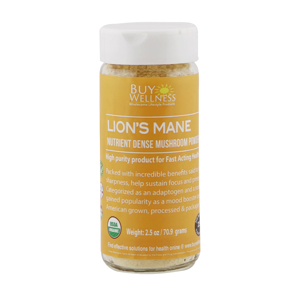 Buy Wellness Organic Lion's Mane Mushroom Powder bag