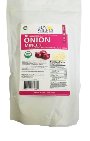 Buy Wellness Organic Onion Granules minced bag