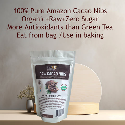 Cacao Nibs Raw Organic Criollo Cocoa