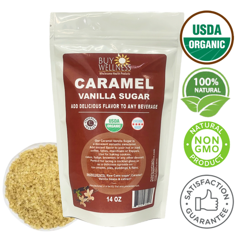 Caramel Vanilla Organic Gourmet Sugar