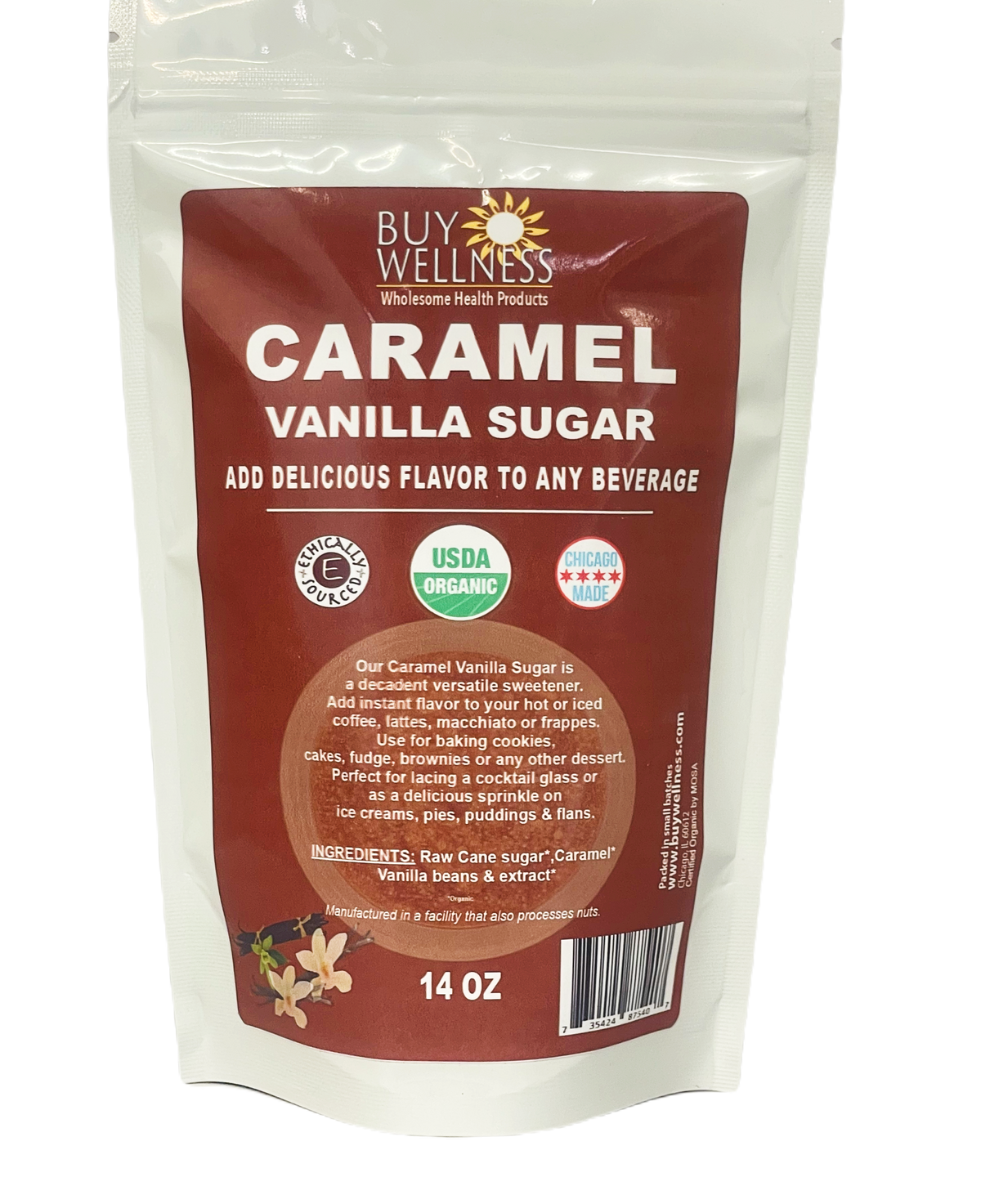 Caramel Vanilla Organic Gourmet Sugar