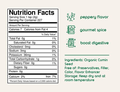 Cumin Seed, Organic