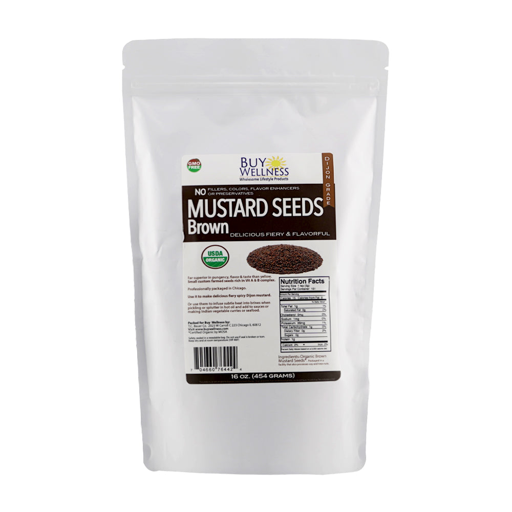 Mustard Seeds Brown, Organic