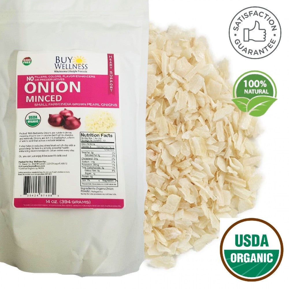 Organic Minced Onion 900g — Buy Wellness