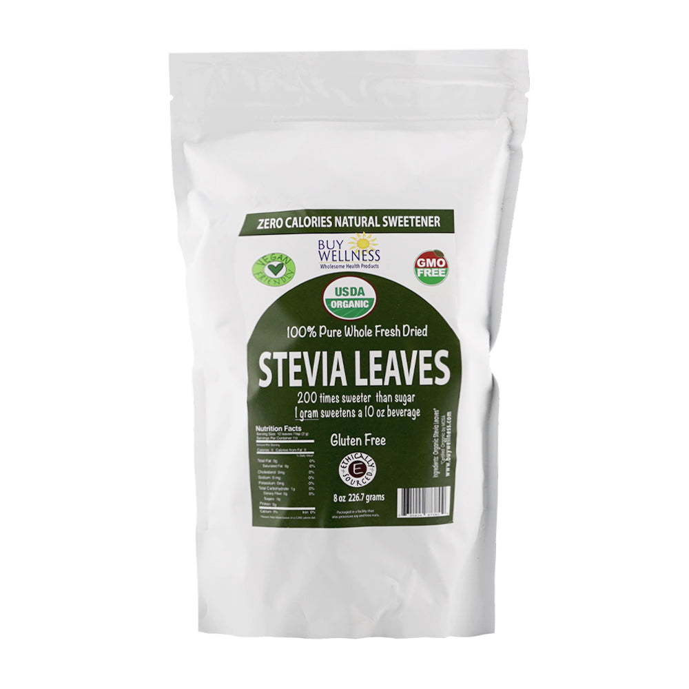 Organic Stevia Leaves group shot — Buy Wellness