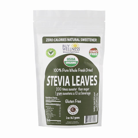 Organic Stevia Leaves infographic — Buy Wellness