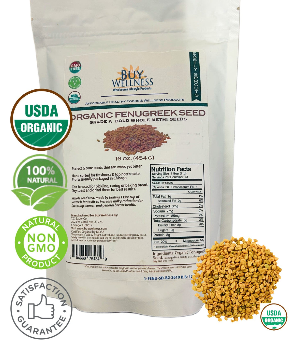 Fenugreek Seeds Organic