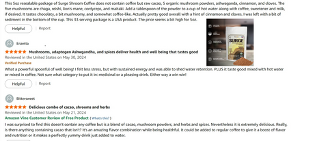 SURGE 5 Mushroom Cocoa Anxiety Fix | No Coffee No Crash | Buy Wellness Chicago